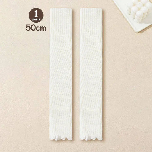 Lolita Leg Warmers Women Long Socks Knitted Warm Foot Cover White Arm Warmer Ladies Autumn Winter Crochet Socks Boot Cuffs SS69 14.69 1 Pair 1 / One Size