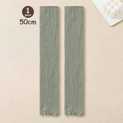 Lolita Leg Warmers Women Long Socks Knitted Warm Foot Cover White Arm Warmer Ladies Autumn Winter Crochet Socks Boot Cuffs SS69 13.69 1 Pair 4 / One Size