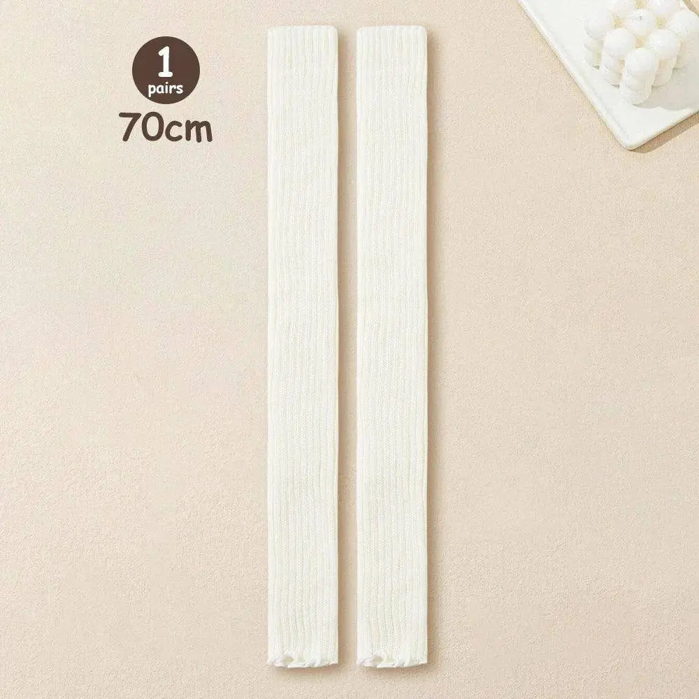 Lolita Leg Warmers Women Long Socks Knitted Warm Foot Cover White Arm Warmer Ladies Autumn Winter Crochet Socks Boot Cuffs SS69 15.69 1 Pair / One Size