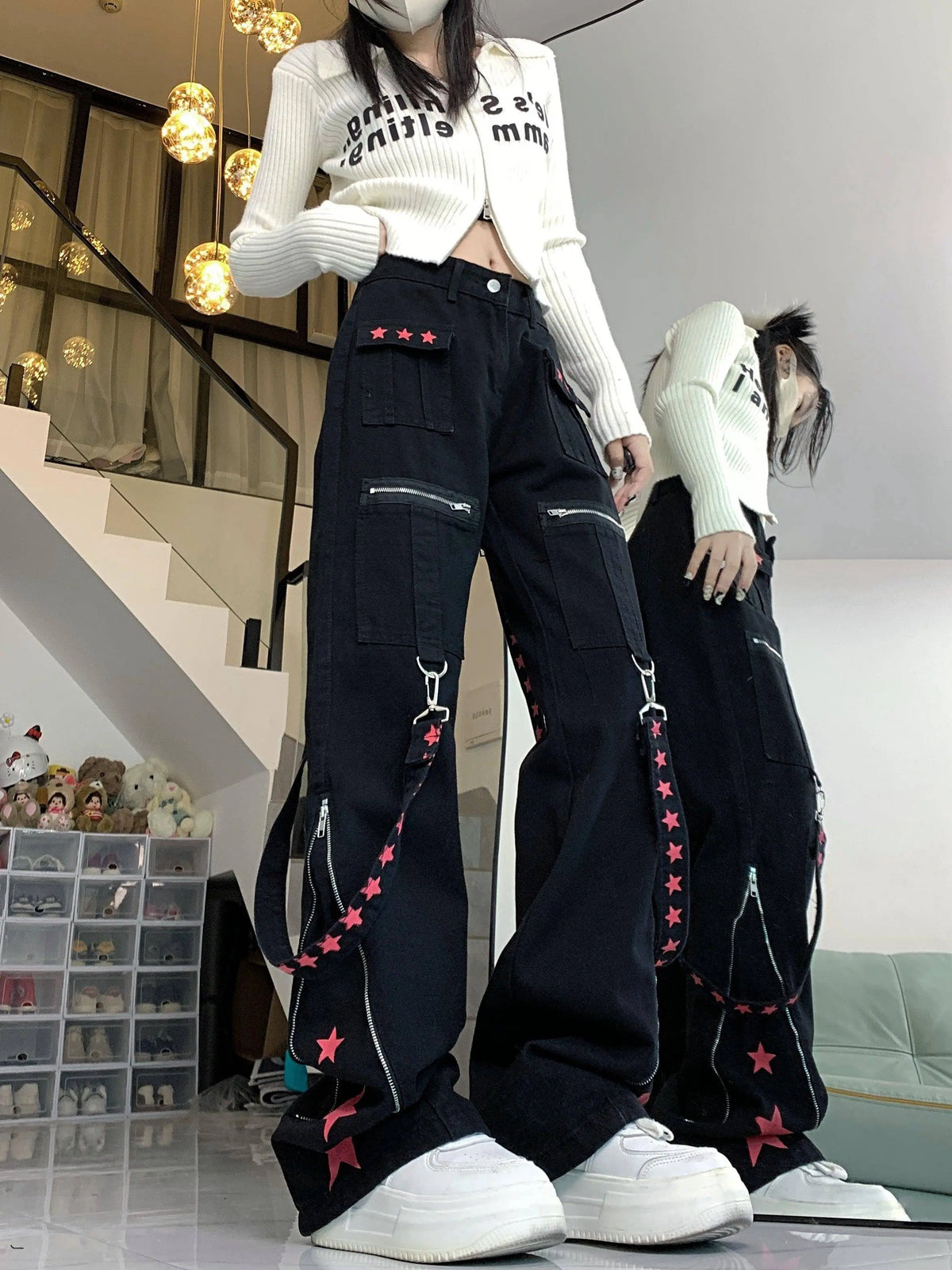 Loose Straight Leg Jeans, Casual Versatile Denim Pants For Women, Women's Clothing & Denim SS69