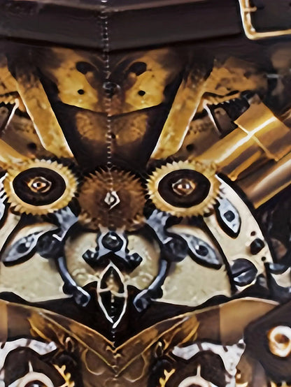 Machine Graphic Print Leggings, High Waist Casual Every Day Sports Pants, Women's Clothing SS69