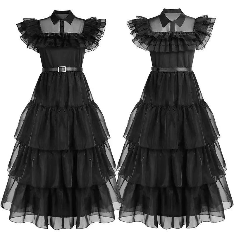 Movie Wednesday Cosplay Dresses Wednesday Addams Cosplay Costume - SS69