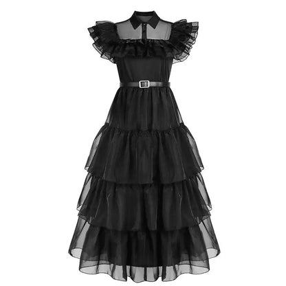 Movie Wednesday Cosplay Dresses Wednesday Addams Cosplay Costume - SS69
