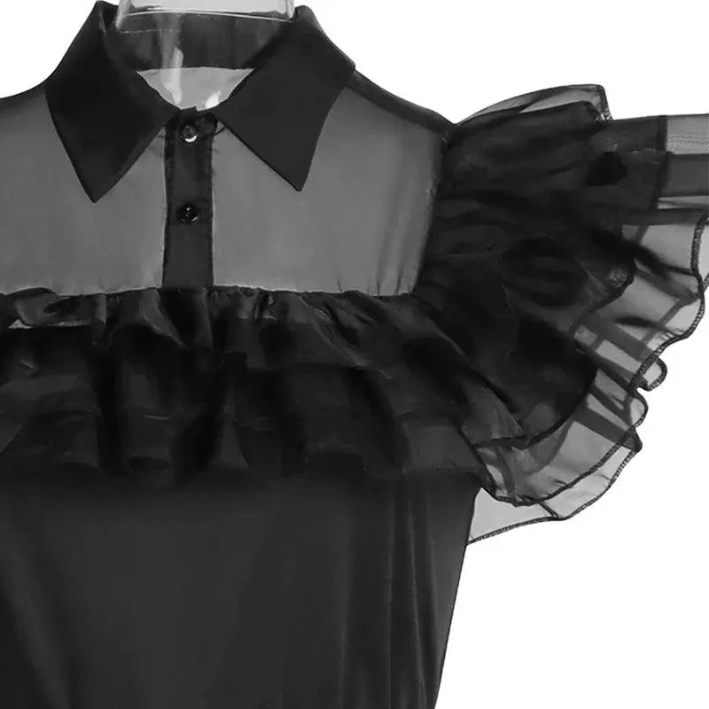 Movie Wednesday Cosplay Dresses Wednesday Addams Cosplay Costume - SS69