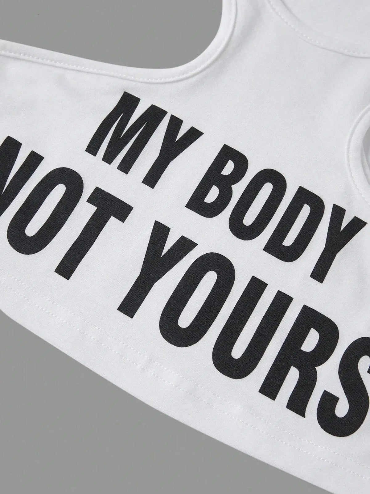 My Body, Not Yours Slogan & Graphic Design | Tank Top - SS69