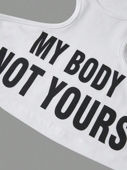 My Body, Not Yours Slogan & Graphic Design | Tank Top - SS69