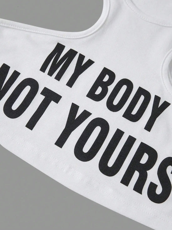 My Body, Not Yours Slogan & Graphic Design | Tank Top - SS69