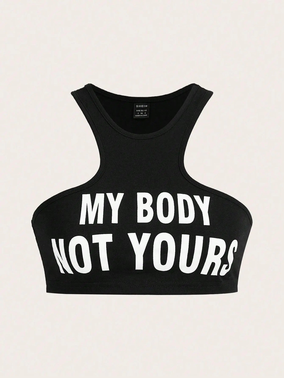 My Body, Not Yours Slogan & Graphic Design | Tank Top - SS69