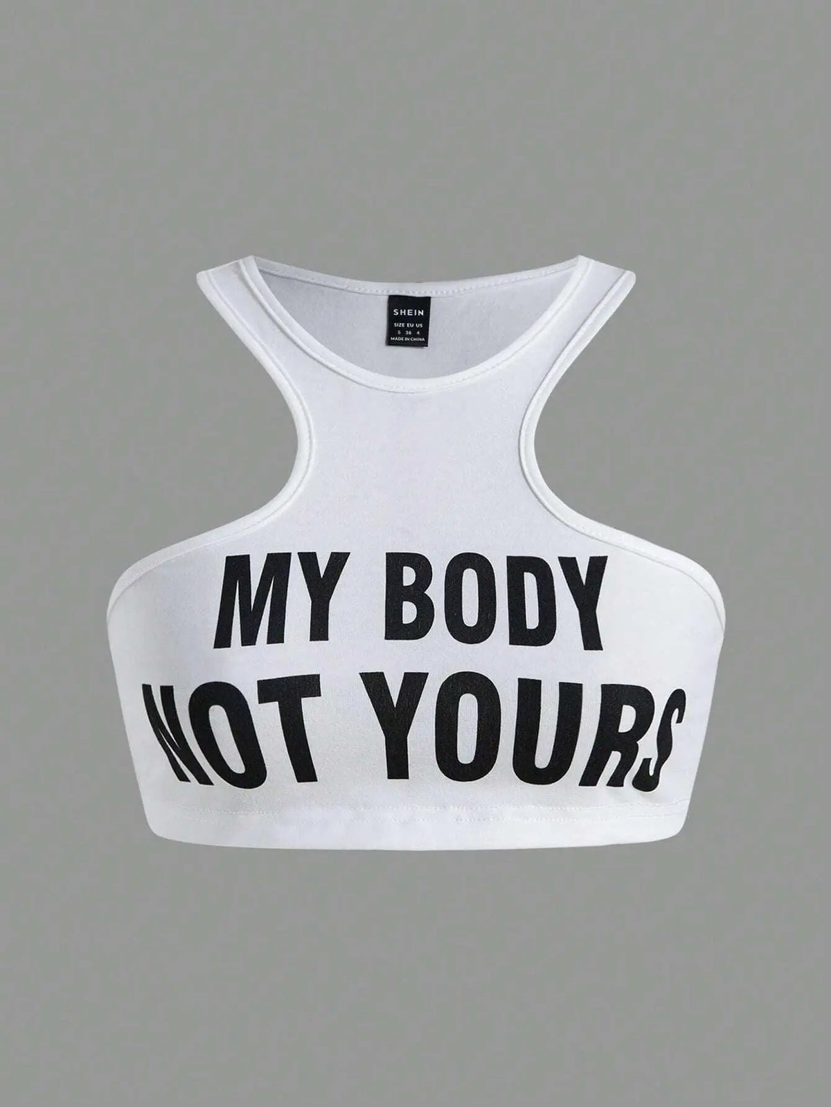 My Body, Not Yours Slogan & Graphic Design | Tank Top - SS69