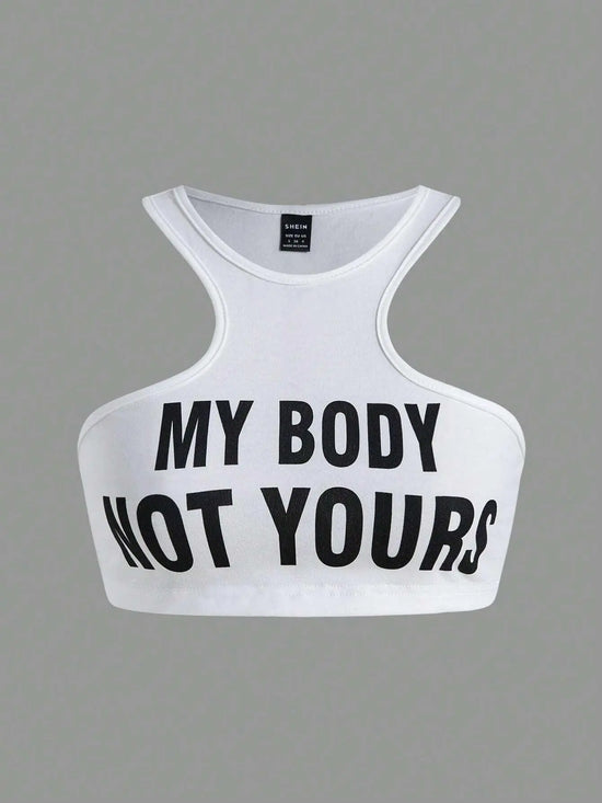 My Body, Not Yours Slogan & Graphic Design | Tank Top - SS69