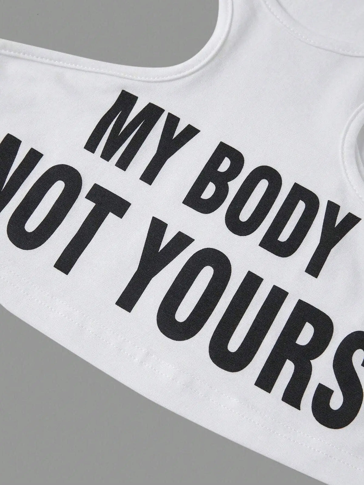 My Body, Not Yours Slogan & Graphic Design | Tank Top - SS69