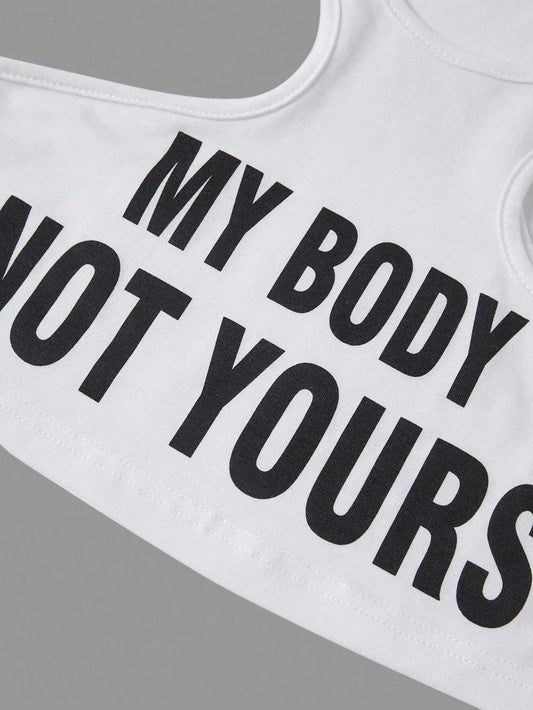 My Body, Not Yours Slogan & Graphic Design | Tank Top - SS69