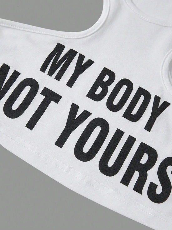 My Body, Not Yours Slogan & Graphic Design | Tank Top - SS69