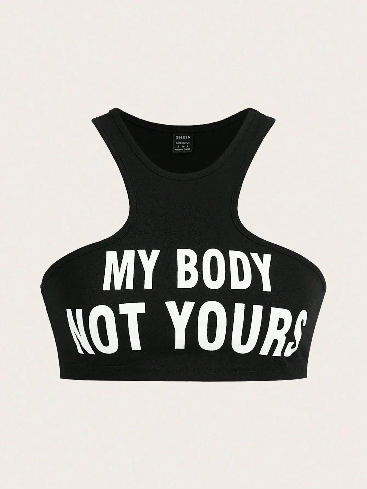 My Body, Not Yours Slogan & Graphic Design | Tank Top - SS69