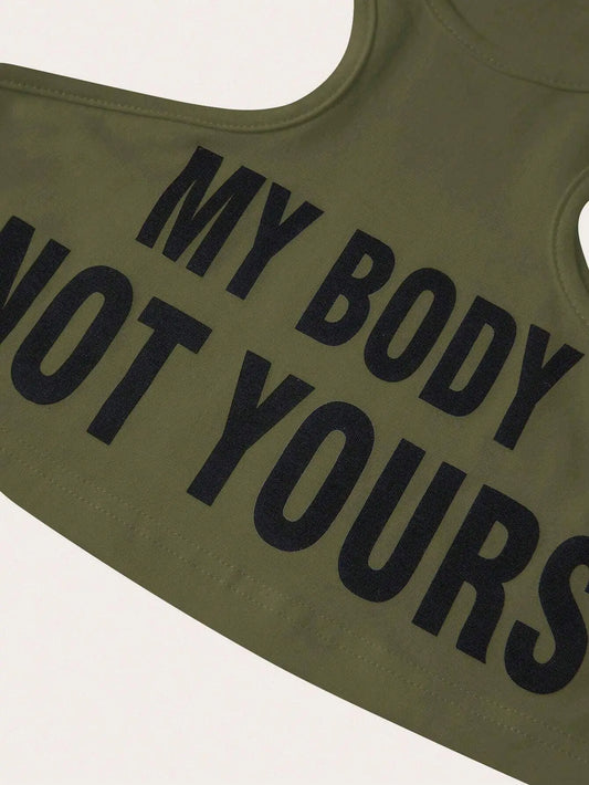 My Body, Not Yours Slogan & Graphic Design | Tank Top - SS69