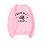 Mystic Falls Virginia Sweatshirt Vampire Fan Sweater Salvatore Brothers Hoodie Unisex Long Sleeve Sweatshirts Casual Pullovers SS69