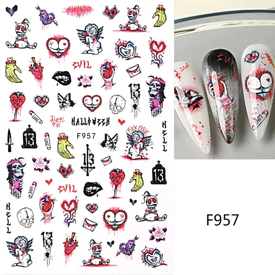 Nail Stickers Gothic Design SS69 7.69 F957