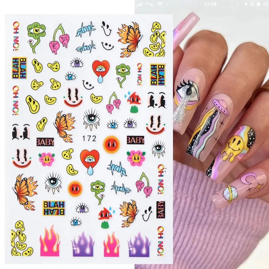 Nail Stickers Gothic Design SS69 7.69 EB172