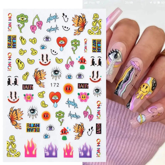Nail Stickers Gothic Design SS69 7.69 EB172