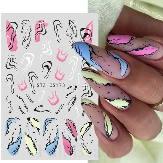 Nail Stickers Gothic Design SS69 6.69 STZ-CS173