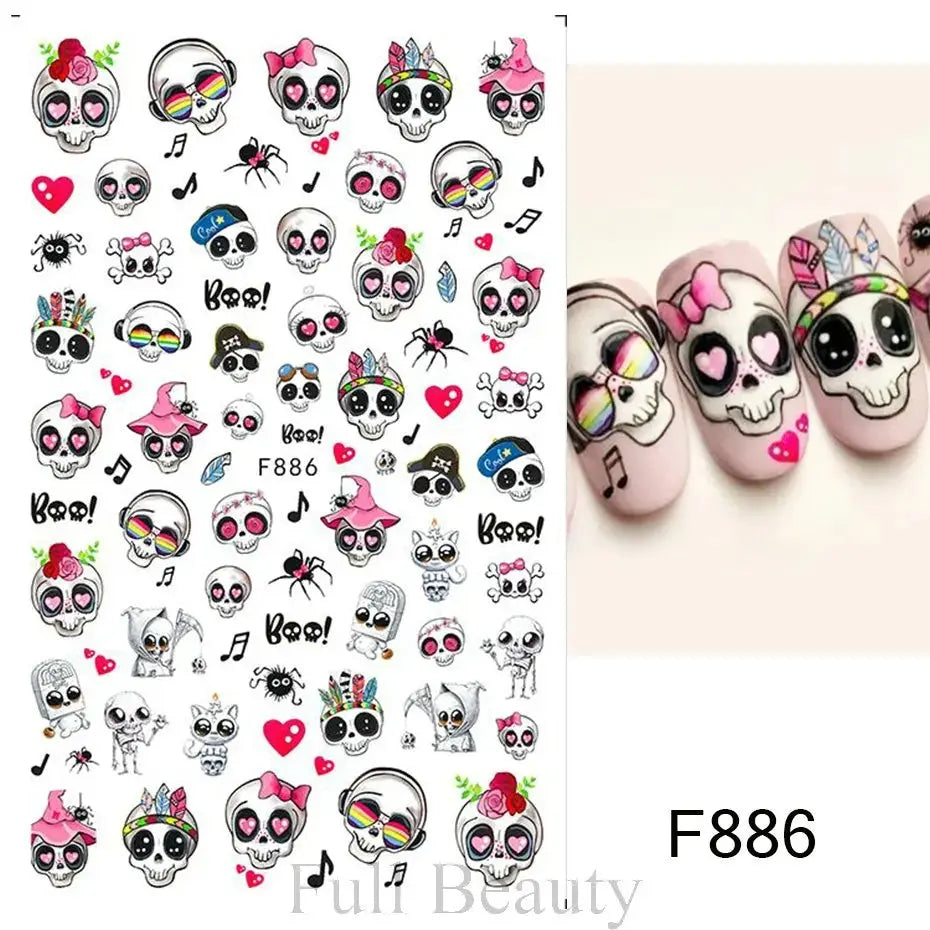 Nail Stickers Gothic Design SS69 7.69 F886