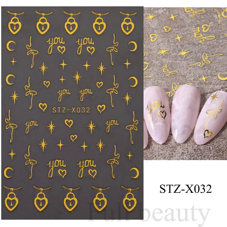 Nail Stickers Gothic Design SS69 6.69 STZ-X032
