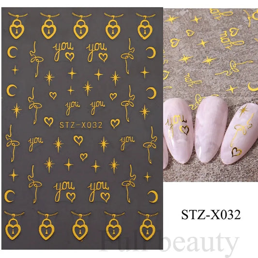 Nail Stickers Gothic Design SS69 6.69 STZ-X032