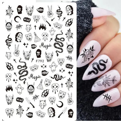 Nail Stickers Gothic Design SS69 7.69 F792