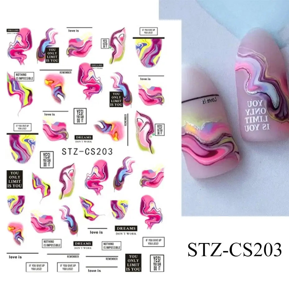Nail Stickers Gothic Design SS69 6.69 STZ-CS203
