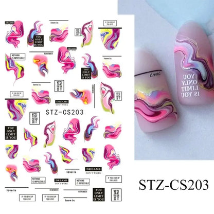 Nail Stickers Gothic Design SS69 6.69 STZ-CS203