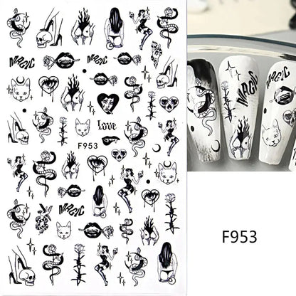 Nail Stickers Gothic Design SS69 7.69 F953