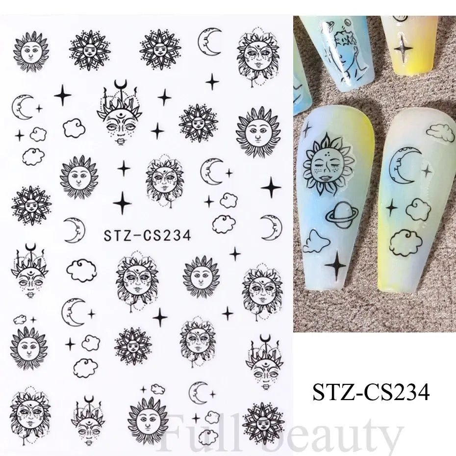 Nail Stickers Gothic Design SS69 6.69 STZ-CS234