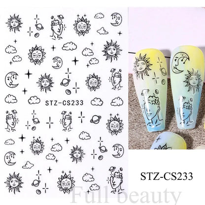Nail Stickers Gothic Design SS69 6.69 STZ-CS233