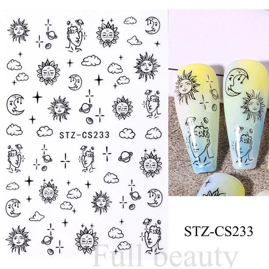 Nail Stickers Gothic Design SS69 6.69 STZ-CS233
