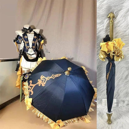 Navia Umbrella Cosplay Props Costume Anime figures Accessory Staff Model Gear Genshin Impact Halloween Glasses - SS69