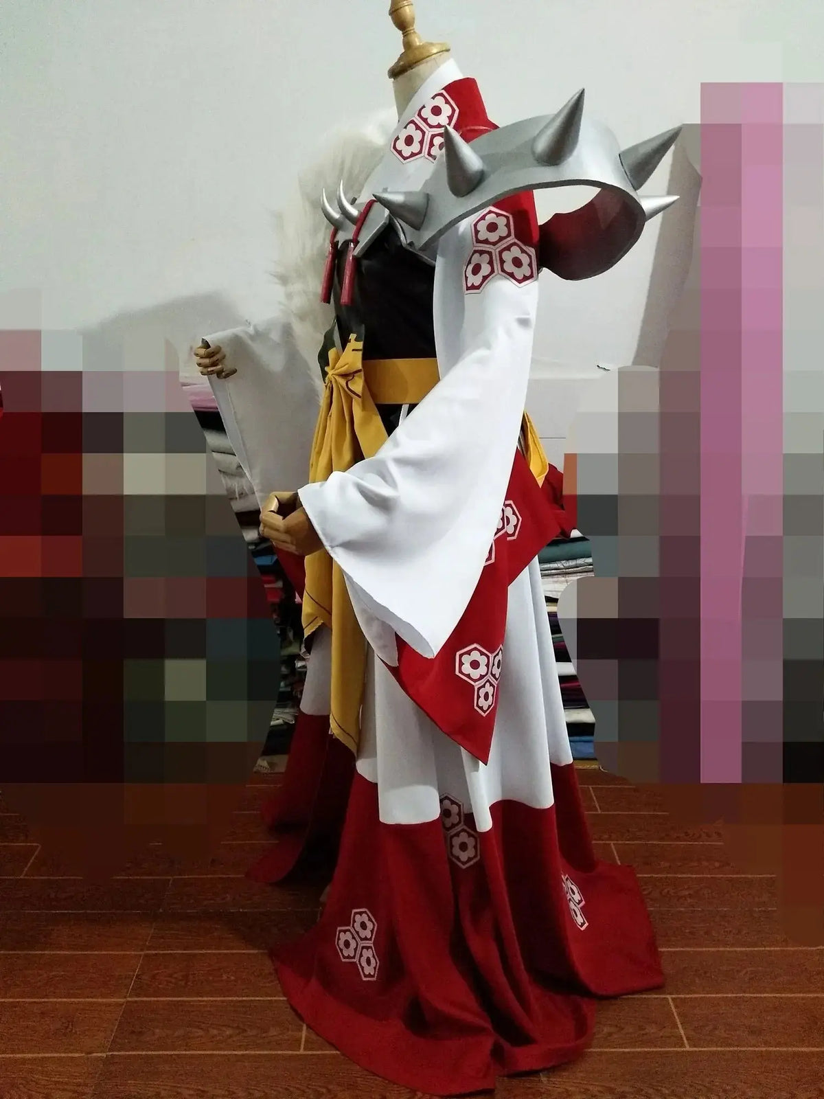 New Anime Inuyashang Cosplay Costume Sesshoumarung Carnival Halloween Arthur Curry Fancy Kimono Big Tail Custom Made SS69