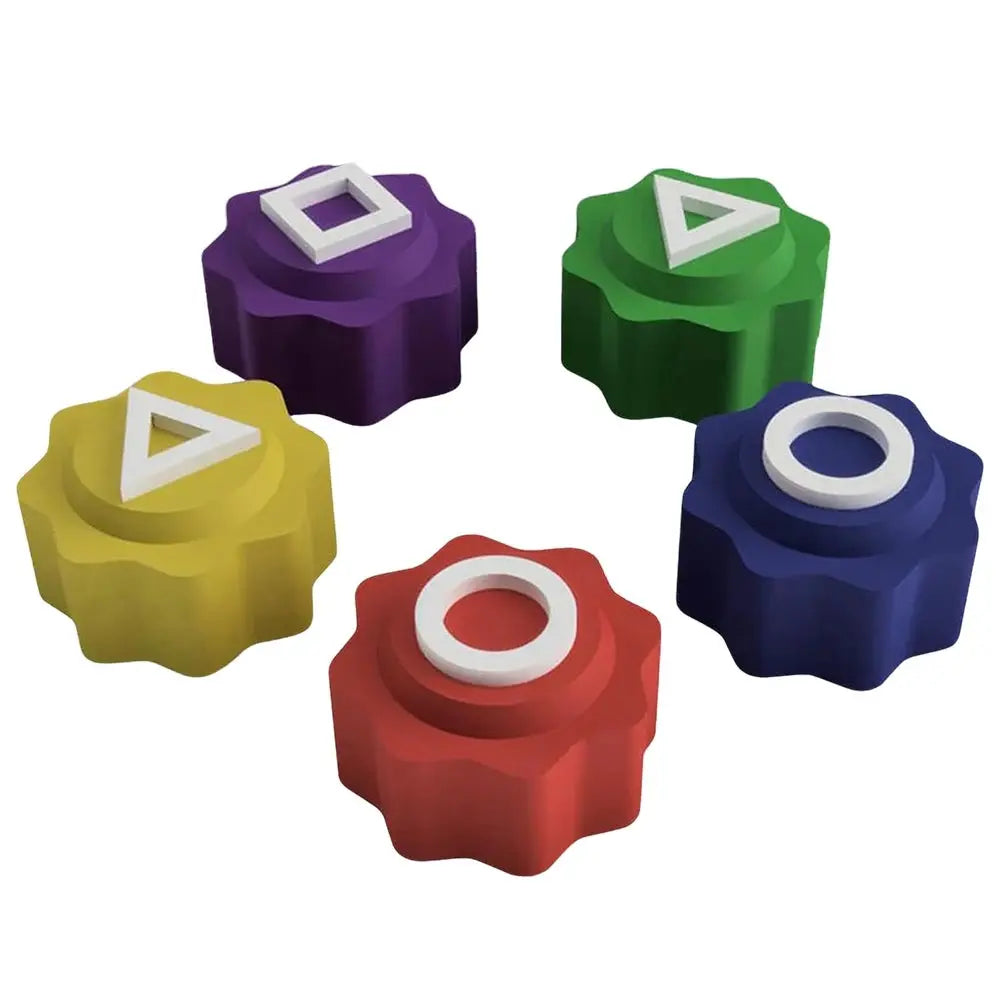 New Calamari Game Dice Party Game Props Square Circle Triangle Printing Bar Games Party Props Korean Film Squid Play Games SS69 9.69 5Pcs model A