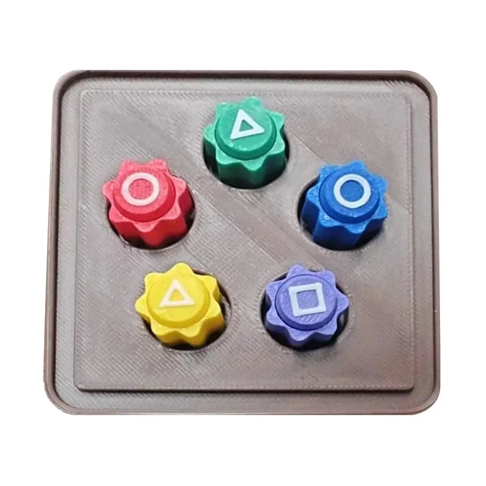 New Calamari Game Dice Party Game Props Square Circle Triangle Printing Bar Games Party Props Korean Film Squid Play Games SS69 9.69 5Pcs model B