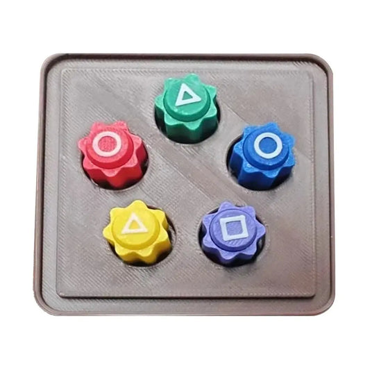 New Calamari Game Dice Party Game Props Square Circle Triangle Printing Bar Games Party Props Korean Film Squid Play Games SS69 9.69 5Pcs model B