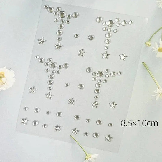 New Diy Eyes Face Self Adhesive Makeup Temporary Tattoo Beauty Diamonds Jewels Stickers Festival Body Art Decor Nail Diamond SS69