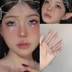 New Diy Eyes Face Self Adhesive Makeup Temporary Tattoo Beauty Diamonds Jewels Stickers Festival Body Art Decor Nail Diamond SS69