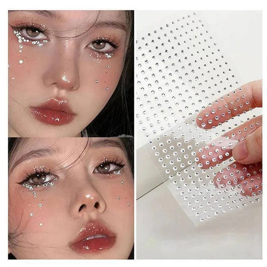 New Diy Eyes Face Self Adhesive Makeup Temporary Tattoo Beauty Diamonds Jewels Stickers Festival Body Art Decor Nail Diamond SS69