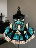 New Girls Birthday Lolita Dress 2025 Spring and Summer Women's Tube Top Satin Bowknot Slim Pettiskirt Short Mini Party Dress - SS69