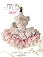 New Girls Birthday Lolita Dress 2025 Spring and Summer Women's Tube Top Satin Bowknot Slim Pettiskirt Short Mini Party Dress SS69