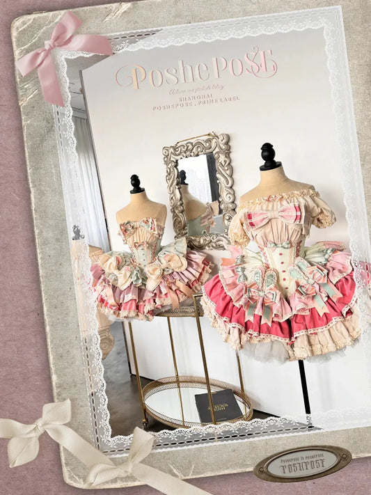 New Girls Birthday Lolita Dress 2025 Spring and Summer Women's Tube Top Satin Bowknot Slim Pettiskirt Short Mini Party Dress SS69