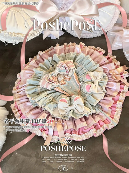 New Girls Birthday Lolita Dress 2025 Spring and Summer Women's Tube Top Satin Bowknot Slim Pettiskirt Short Mini Party Dress SS69