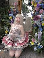New Girls Birthday Lolita Dress 2025 Spring and Summer Women's Tube Top Satin Bowknot Slim Pettiskirt Short Mini Party Dress SS69