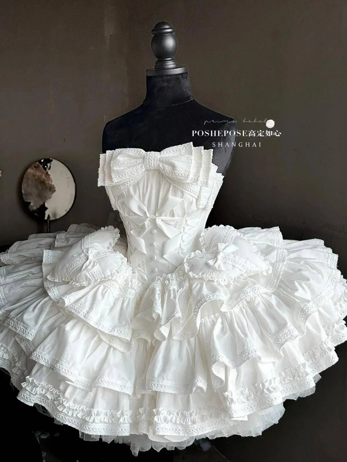 New Girls Birthday Lolita Dress 2025 Spring and Summer Women's Tube Top Satin Bowknot Slim Pettiskirt Short Mini Party Dress SS69