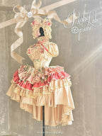 New Girls Birthday Lolita Dress 2025 Spring and Summer Women's Tube Top Satin Bowknot Slim Pettiskirt Short Mini Party Dress SS69
