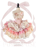 New Girls Birthday Lolita Dress 2025 Spring and Summer Women's Tube Top Satin Bowknot Slim Pettiskirt Short Mini Party Dress SS69